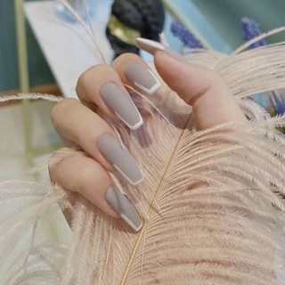 KOLIN set 24 móng tay giả gửi một keo dáng yêu nail giả móng tay giả kiểu pháp 1342