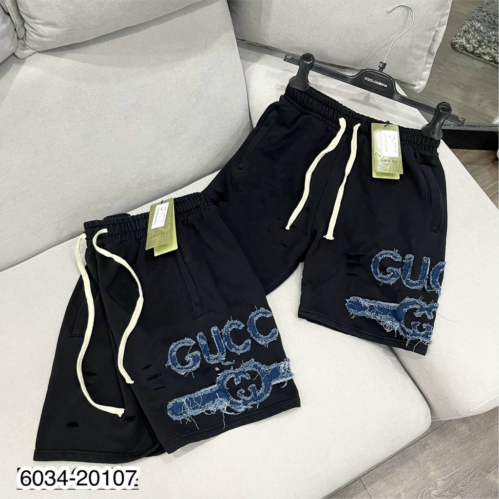 Quần Đùi Nam Gc Họa Tiết Rách Nhẹ Cực chất - Quần Cộc Nam Gc Họa Tiết Rách Nhẹ Thoáng Mát DT FASHION MENWEAR