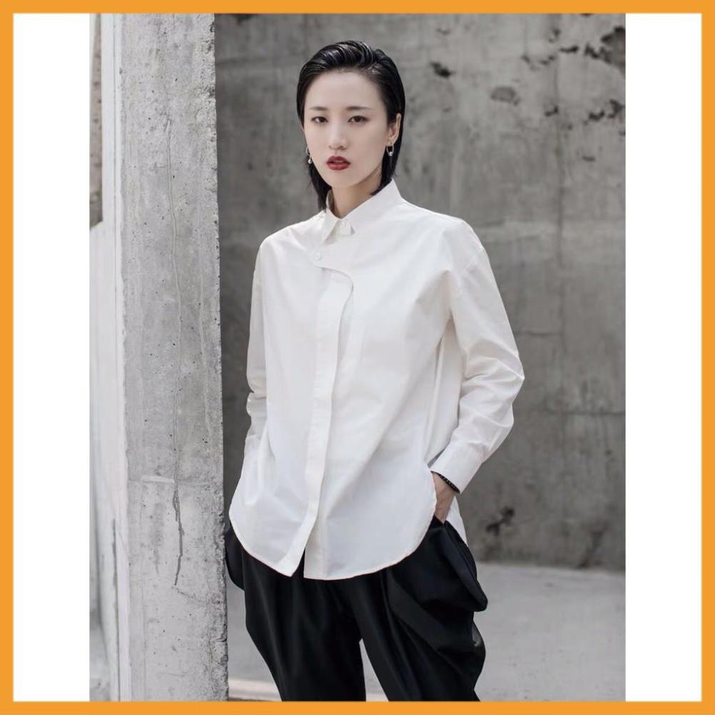 LUKICHI MODA Áo sơ mi basic họa tiết cài cổ LA26