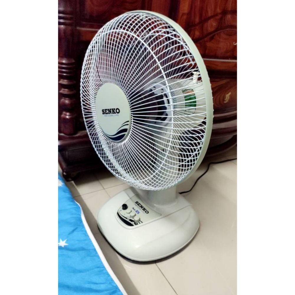 Quạt điện Senko B1216 để bàn nhỏ mini công suất 40W , 3 tốc độ gió siêu mát không ồn để văn phòng , giường ngủ cho bé