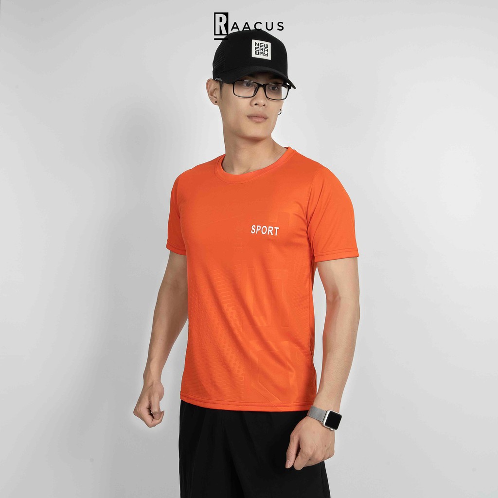 Bộ thể thao nam mùa hè chất thun co giãn, bộ quần áo thể thao nam áo thun tay lỡ thời trang RAACUS- DB266 | BigBuy360 - bigbuy360.vn