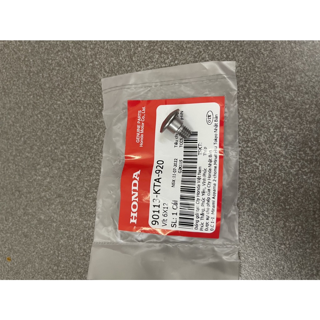 ốc bát bô bát chắn nhiệt xe future mập future led hàng chính hãng 90113KTA920 18345MBT610