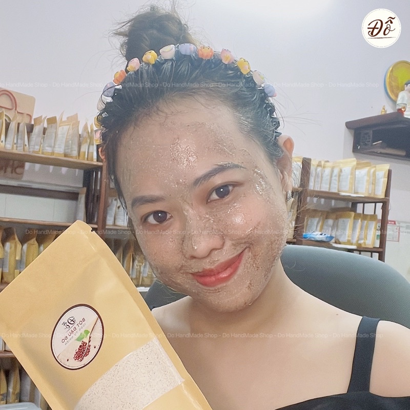 Bột đậu đỏ nguyên chất tắm ủ trắng mịn da dùng cho face, body, tẩy tế bào chết, giảm thâm sạm