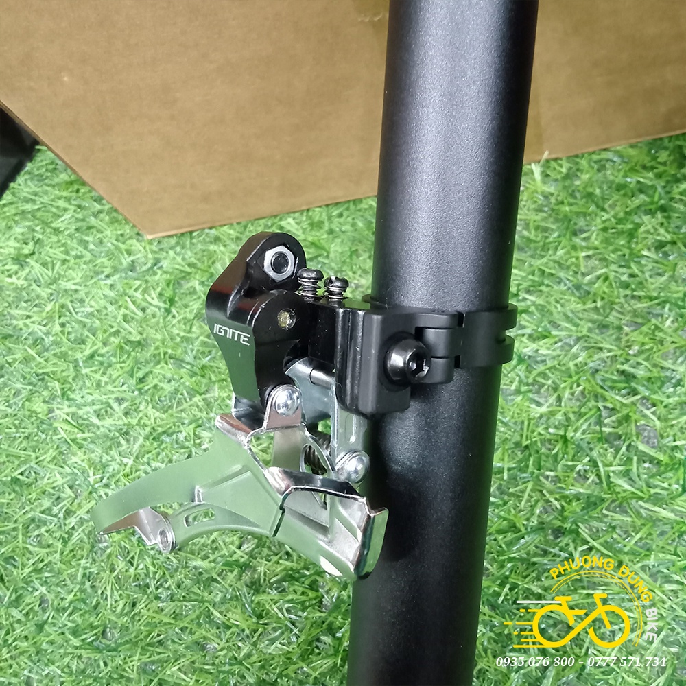 Miếng pas kẹp khung sườn gắn sang đề xe đạp 31.8mm / 34.9mm