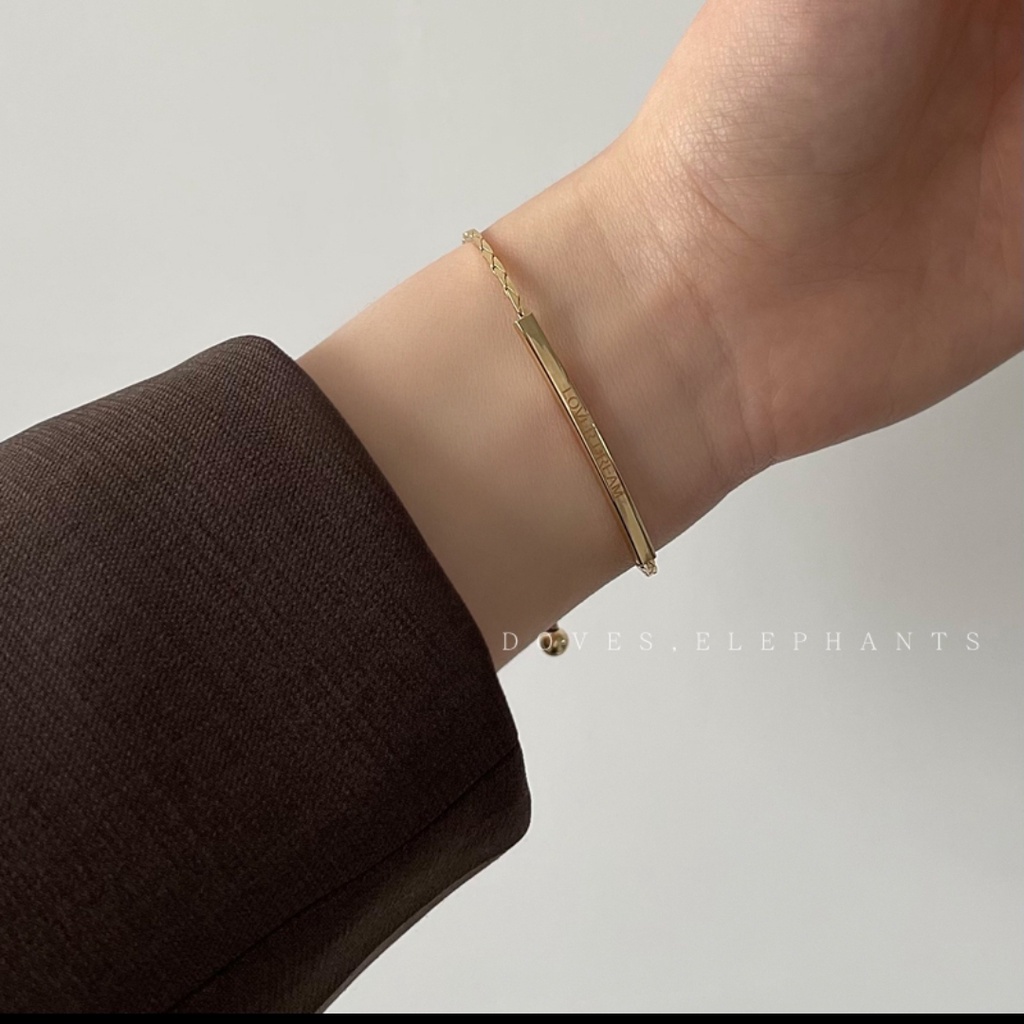 Vòng tay nữ Gold có dây rút điều chỉnh kích thước LINDO