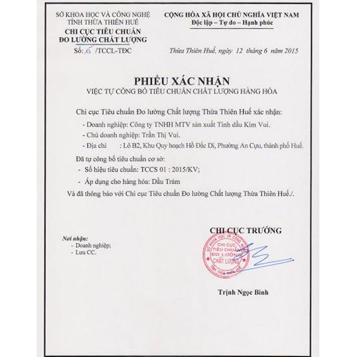 Tinh dầu tràm Kim Vui, dầu tràm cho bé, tinh dầu tràm huế 100% chính hãng, an toàn cho mẹ và bé, chai 125ml