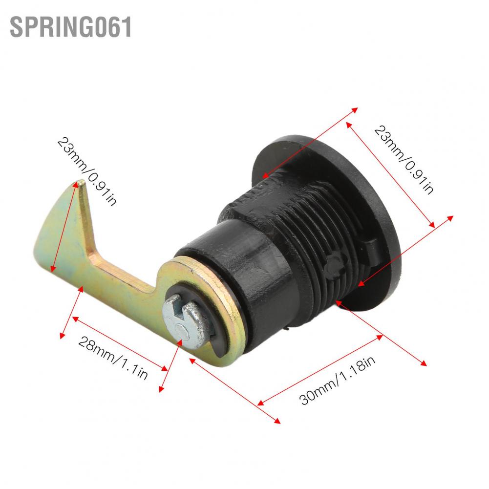 Spring061 Scooter Fitting Tail Lock Aluminum Plastic Universal for Electric Motorcycles Storage Trunk