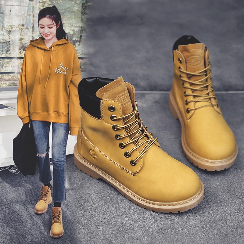 Giày Boots Martin Cổ Cao Thời Trang Thu Đông Cho Nữ | BigBuy360 - bigbuy360.vn