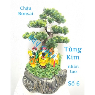 Chậu Bonsai TÙNG KIM nhân tạo trang trí nhà cửa (Số 6)