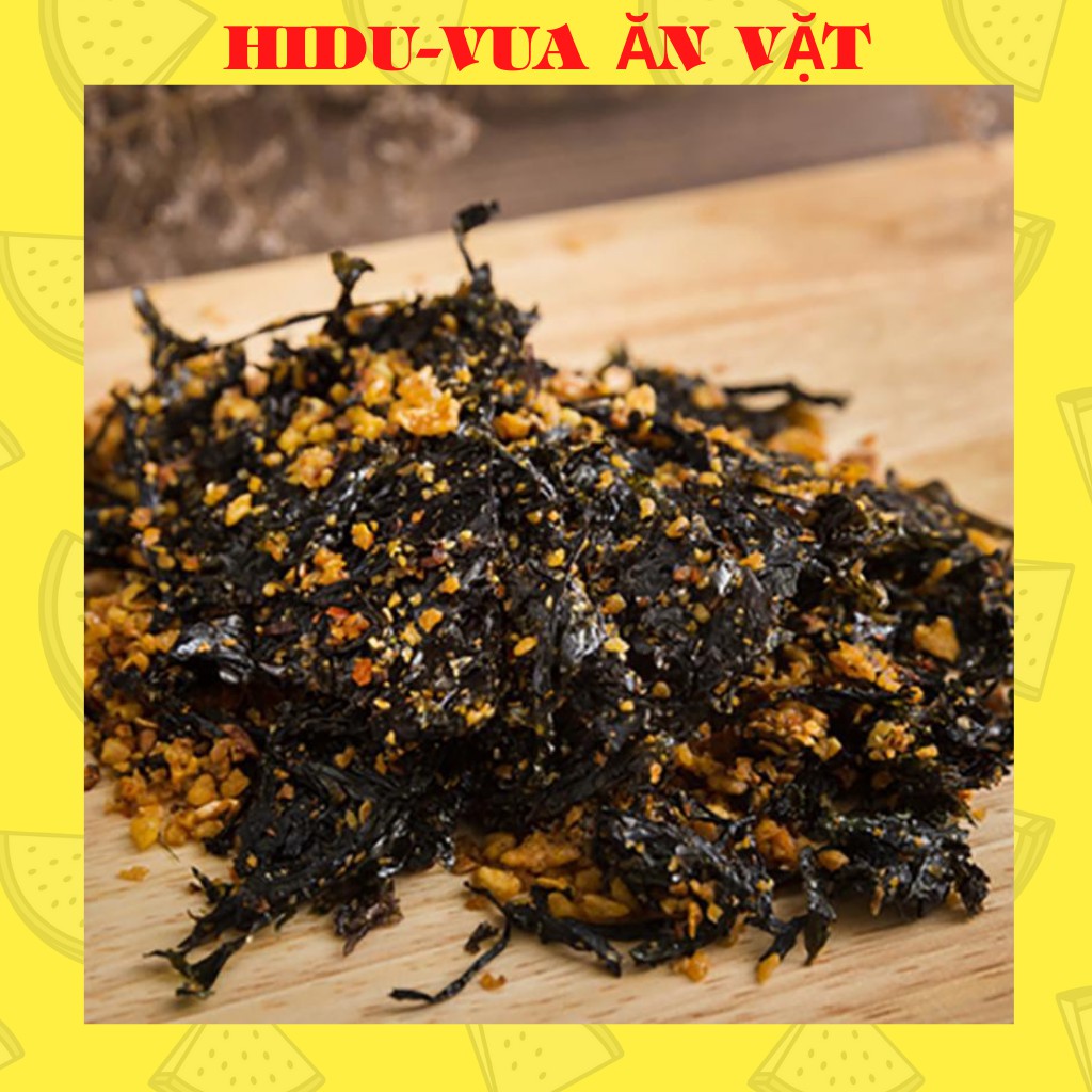 Rong biển sấy tỏi mè rong biển cháy tỏi loại ngon giòn 80gr (Túi Zip) | BigBuy360 - bigbuy360.vn