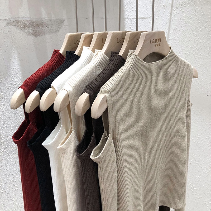 Áo croptop tay dài trễ vai quyến rũ cho nữ