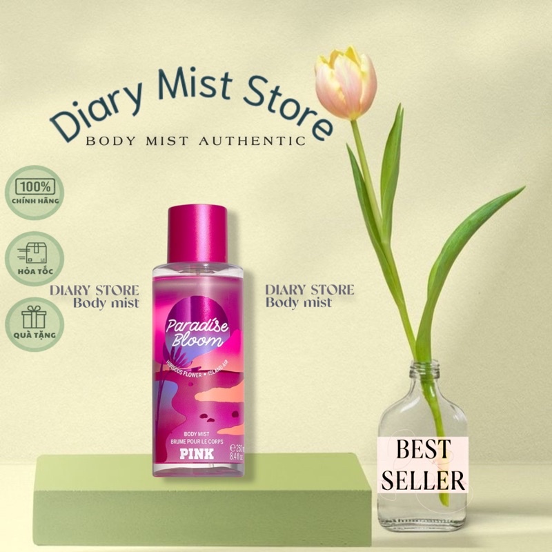 Diarymist.store Xịt thơm toàn thân Pink Victoria's Secret Pink - Paradise Bloom