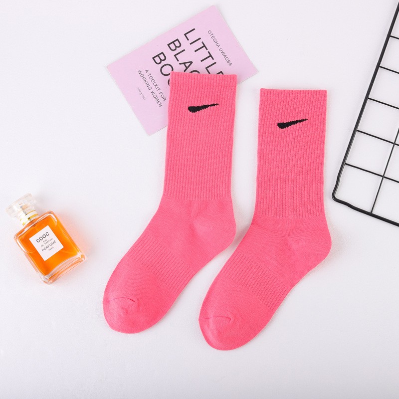 Tất Vớ Unisex Phong Cách Thể Thao In Logo NK Cổ Cao
