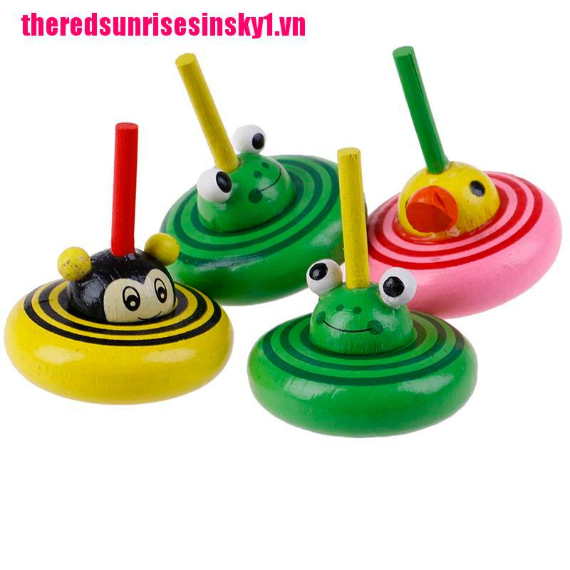 1 Con Quay Đồ Chơi Fidget Spinner Bằng Gỗ Họa Tiết Hoạt Hình Giúp Giảm Stress Cho Trẻ Em / Người Lớn