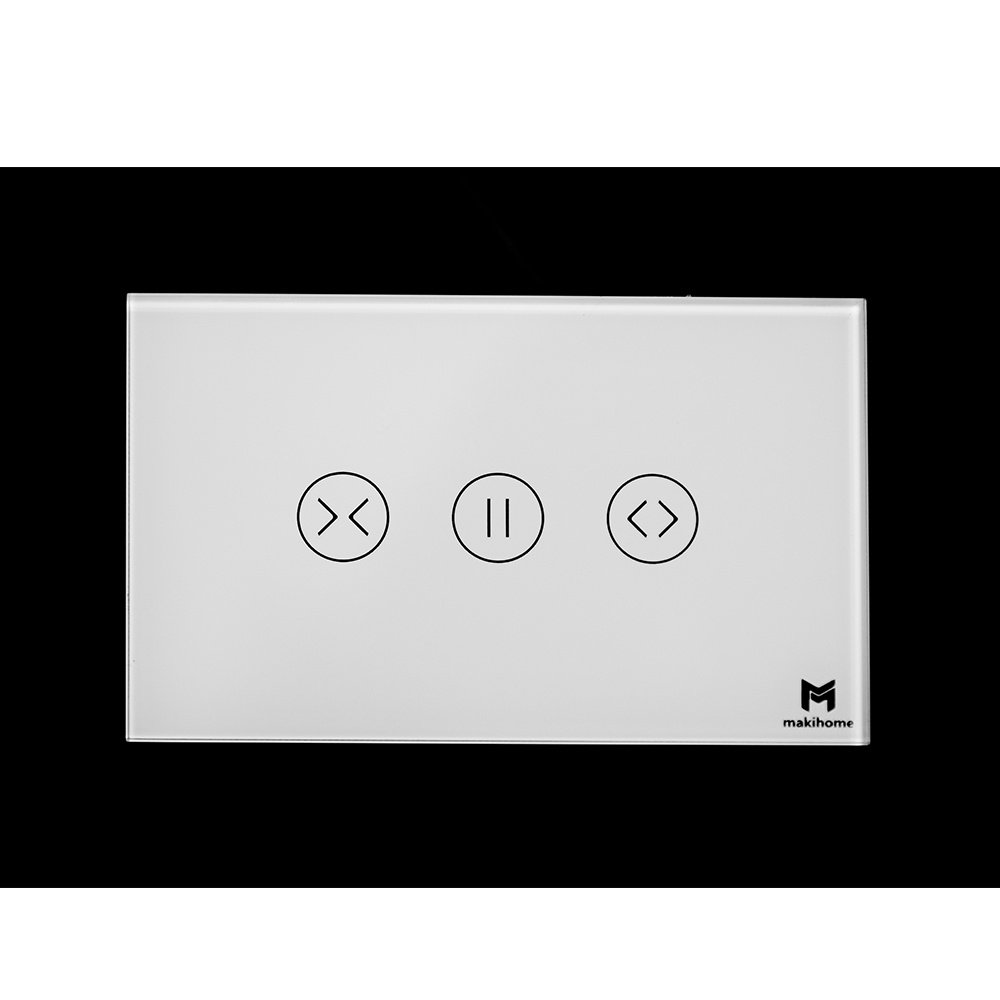 Công Tắc Cửa Cuốn  Wi-Fi Makihome Tích Hợp HomeKit - Chữ nhật kính Tràn Viền