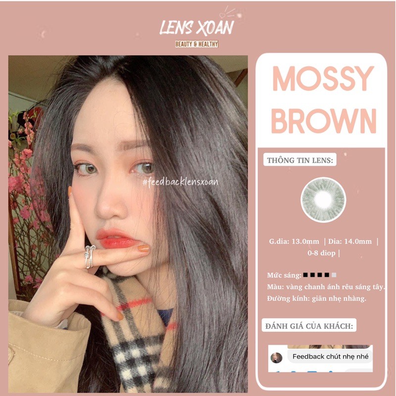 ÁP TRÒNG MOSSY BROWN ( VÀNG CHANH ÁNH XÁM)