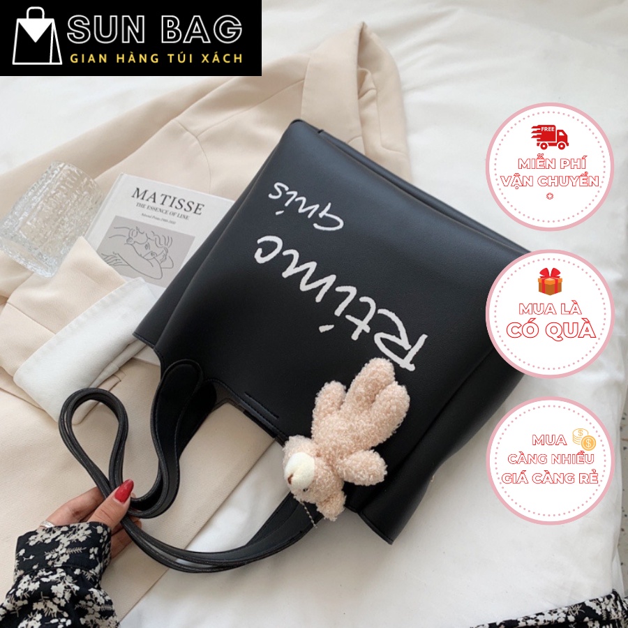 Túi Tote công sở nữ đeo chéo, túi đi chơi, đi học, da cao cấp size 30cm SB216