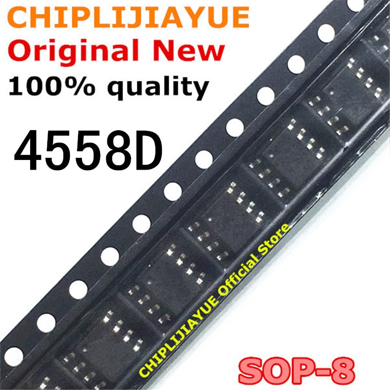 10 Chip IC Mới Và Chính Hãng 4558D SOP8 JRC4558 JRC4558D SOP NJM4558 4558 SOP-8 SMD