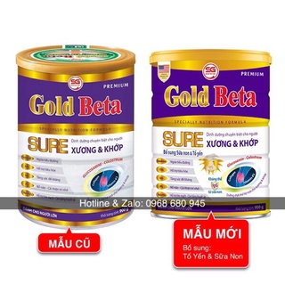 Sữa Gold Beta Sure 900g - Sữa dành cho người già - Sữa người già Ngăn ngừa Loãng Xương Tiểu Đường
