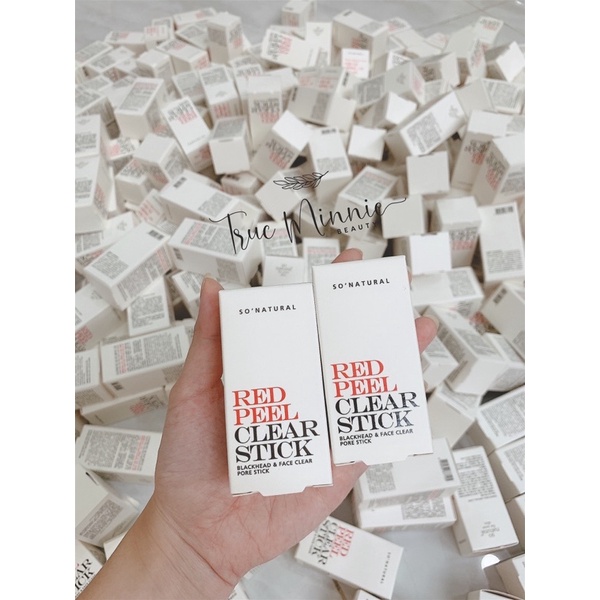 Red Peel Clear Stick So Natural Pore Blackhead & Face Thanh Lăn Mụn Đầu Đen 23gram