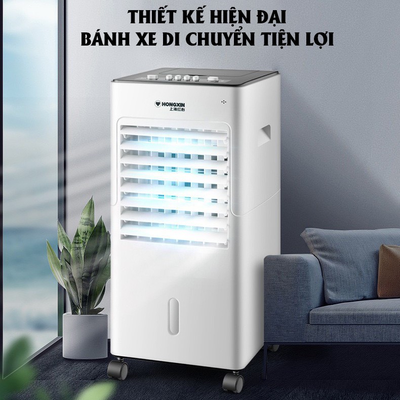 QUẠT ĐIỀU HÒA HƠI NƯỚC RH528 5L CAO CẤP- Thanh lọc không khí, giải cứu mùa hè - Tặng thêm 4 viên đá khô !