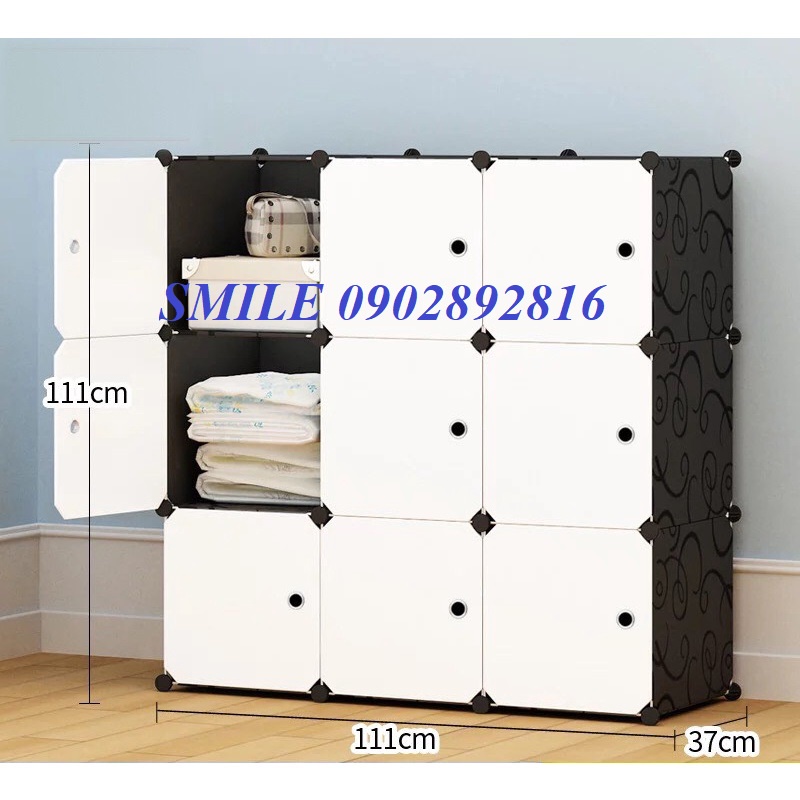 (MẪU MỚI) TỦ NHỰA ĐA NĂNG LẮP GHÉP THÔNG MINH 9 Ô SÂU 47( chọn hình theo phân loại) bảo hành 1 năm