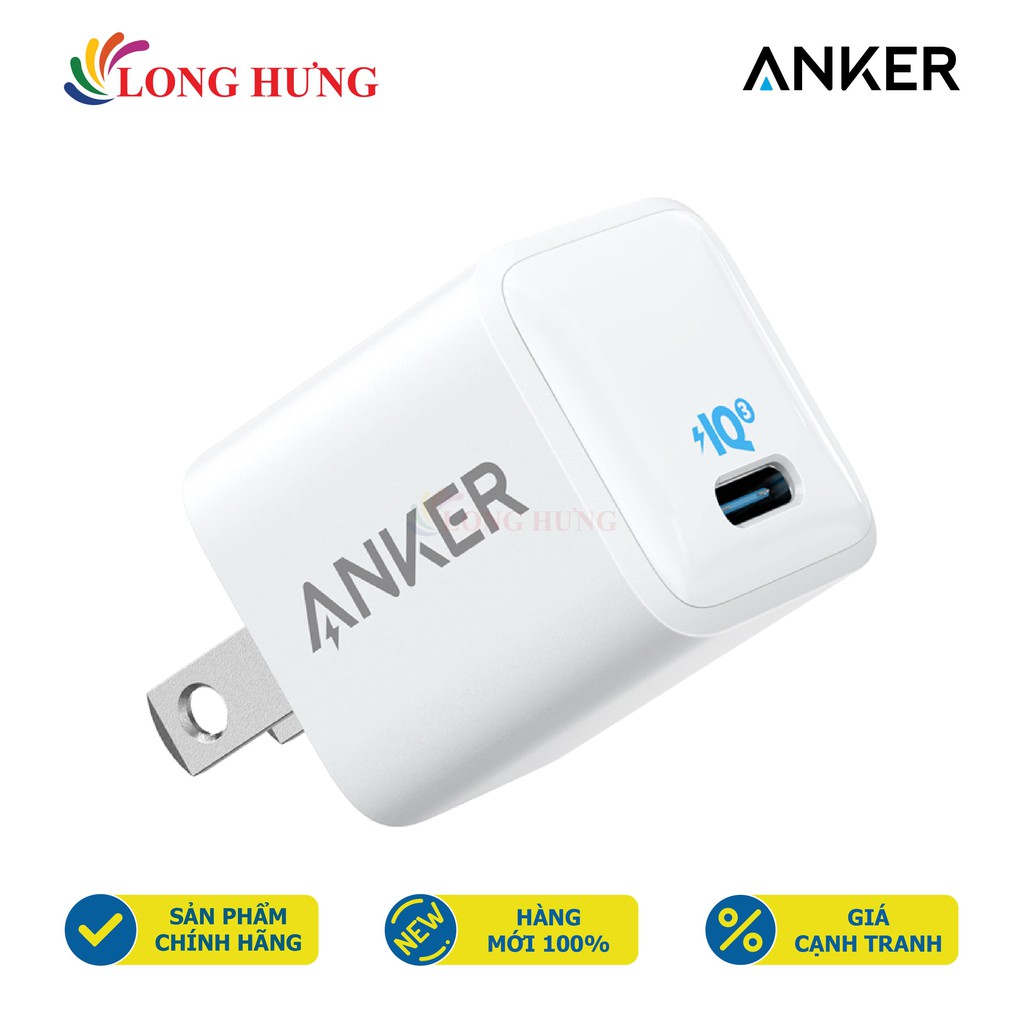 Cốc sạc Anker Powerport III Nano 1Type-C 20W A2633 - Hàng chính hãng - Cổng ra 1Type-C Sạc nhanh 20W Dòng điện ổn định