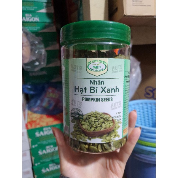 Hạt bí xanh hộp 500g