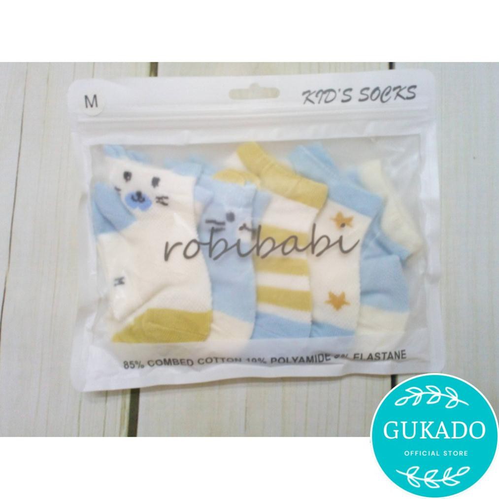 [XẢ KHO] Set 05 tất trẻ em Cổ Ngắn đẹp Cute ( 0- 2 tuổi ) ROBIBABI vớ 4 mùa cho bé sơ sinh chống trơn xuất khẩu