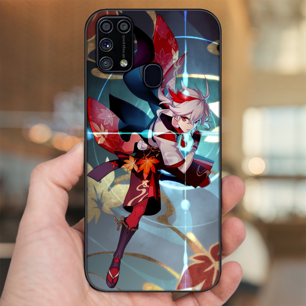 Ốp lưng Samsung M31 viền đen in hình Kazuha Genshin Impact