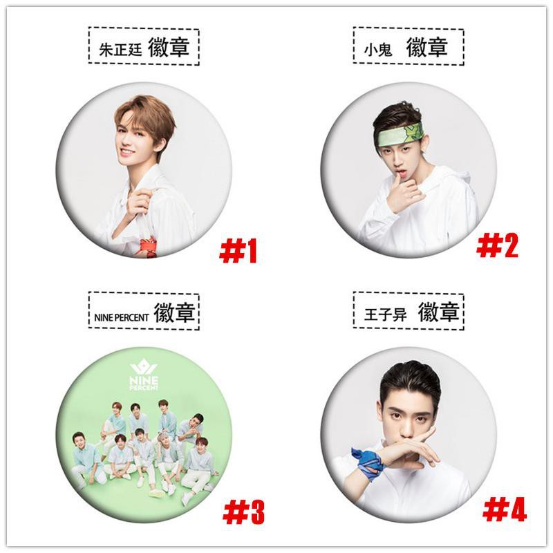 Huy Hiệu Cài Áo Hình Thành Viên Nhóm Nhạc Nine Percent