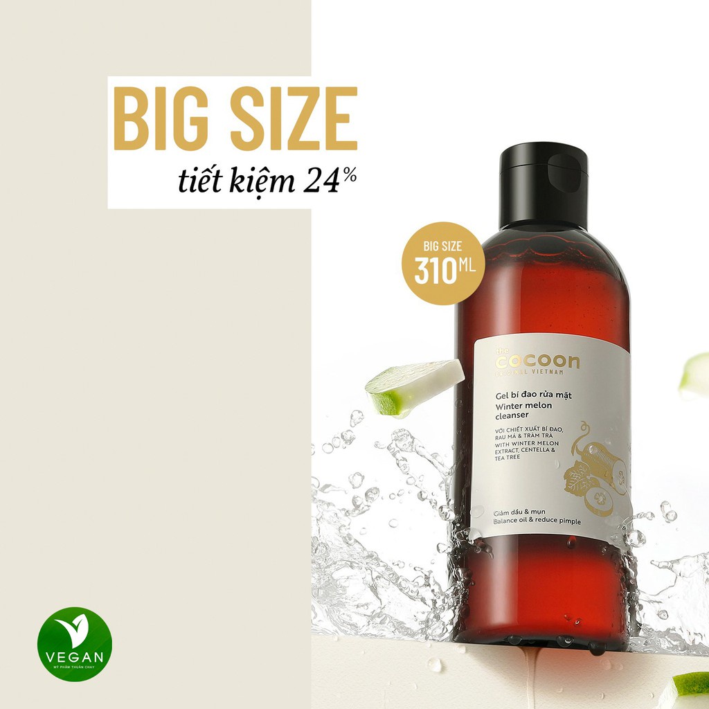 Gel Bí Đao Rửa Mặt Cocoon Bigsize 310ml