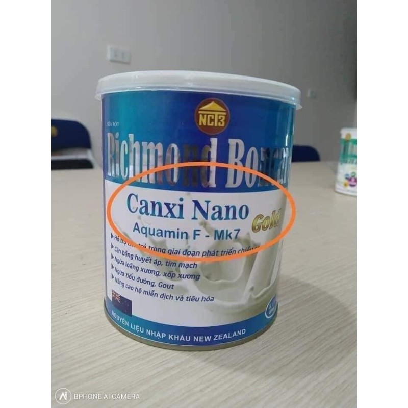 Sữa Tăng Chiều Cao Richmond Boncare Canxi Nano 900g