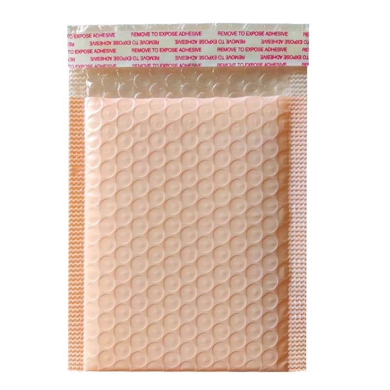 Túi niêm phong chống sốc màu hồng đào túi gói hàng đóng hàng túi bóng khí