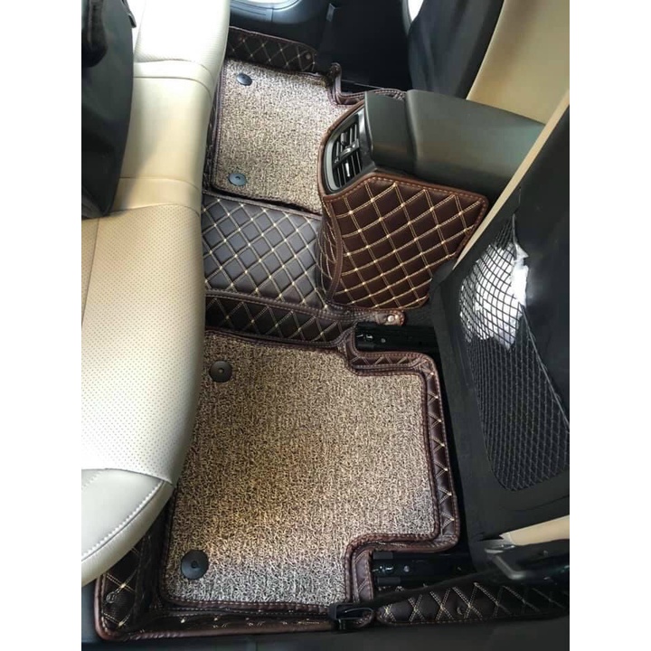 Thảm lót sàn 6D da PU cao cấp cho xe Kia Sonet 2021 -2022 chống nước, không mùi, phủ kín 90% sàn xe