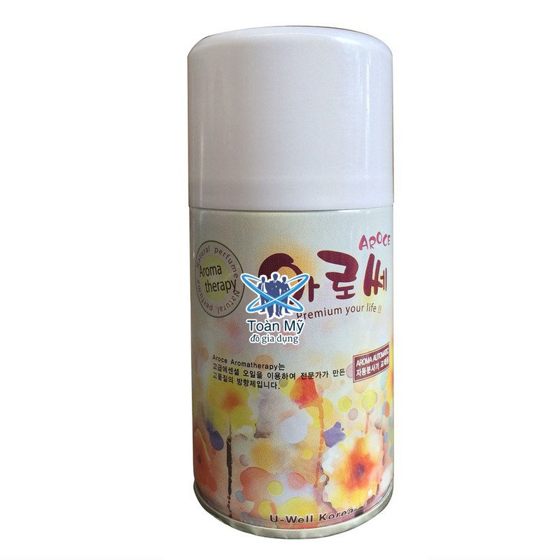 Bình xịt thơm phòng cho máy xịt tự động Aroma - Hương Quế, 260ML, Hàn Quốc