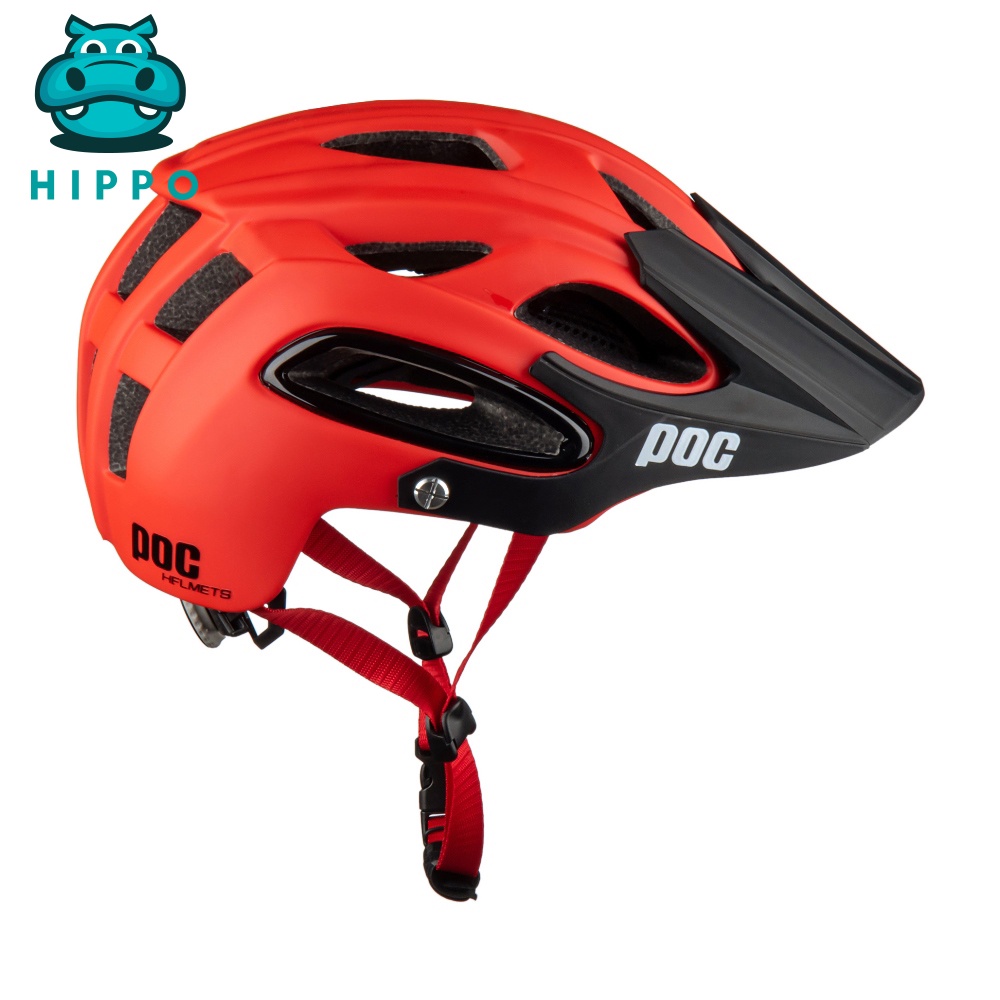 Mũ bảo hiểm xe đạp thể thao chuyên nghiệp Poc 07 siêu nhẹ thoàng khí màu đỏ - HIPPO HELMET