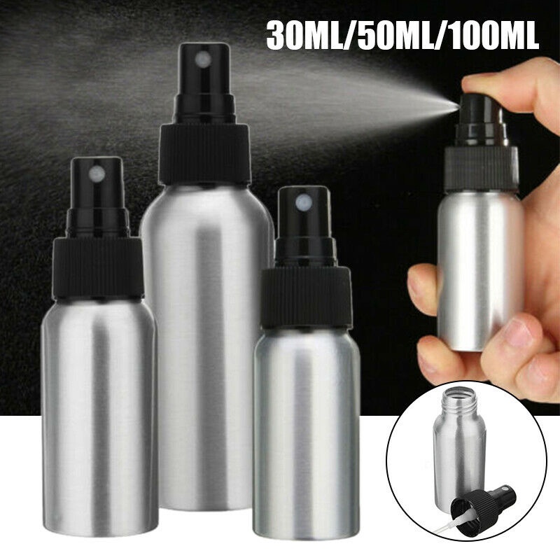 Bình Xịt Mini Bằng Nhôm 40 / 50 / 100 / 150ml Dùng Chiết Nước Hoa / Tinh Dầu / Nước Hoa Mang Theo Du Lịch