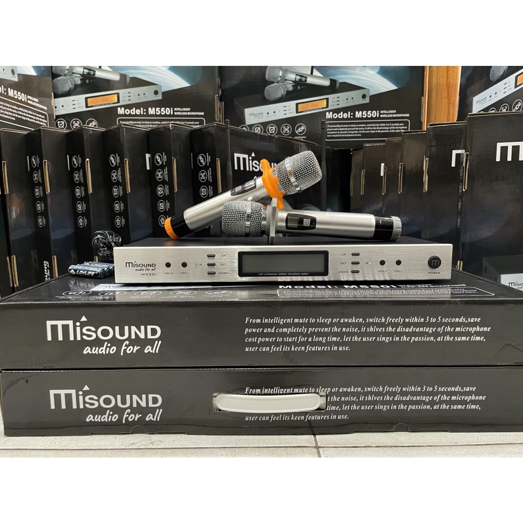 Micro không dây Mísound M550I hàng nhập khảu chính hãng.