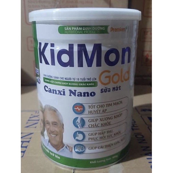 Sữa bột can xi nano ,Cơ-Xương-Khớp- Sữa mát Kidmon dành cho người từ 19 tuổi trở lên (900g/1lon)