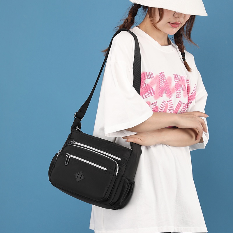 Túi Xách Đeo Chéo Vải Bạt Chống Nước Phong Cách Hàn Quốc Beg Tangan Wanita Murah Cho Nữ