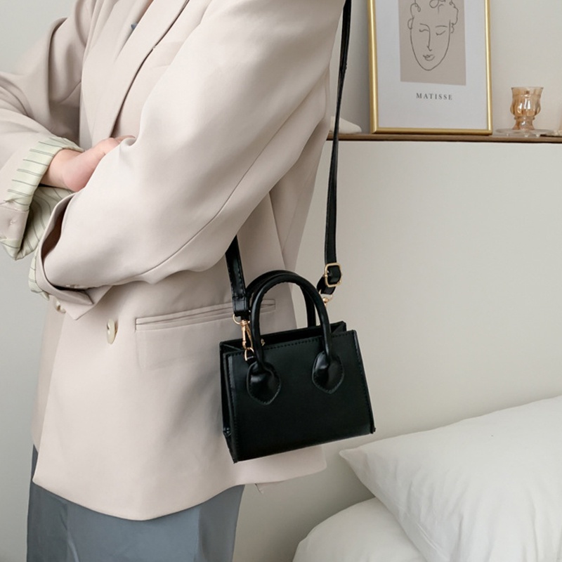 Túi đeo chéo mini IELGY hình vuông phong cách phương Tây thời trang cho nữ