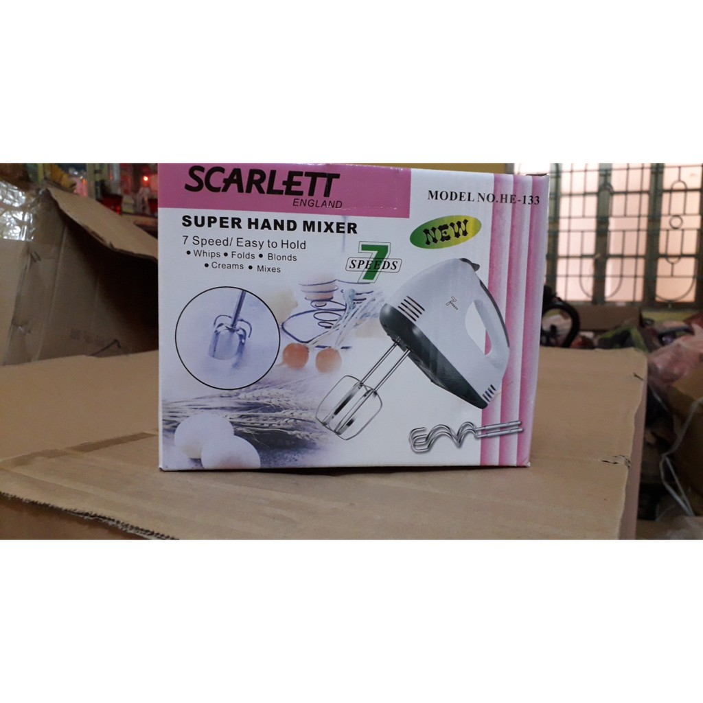 Máy Đánh Trứng Cầm Tay Scarlett 7 Tốc Độ