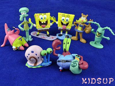 Set 8 Mô Hình Đồ Chơi Nhân Vật Hoạt Hình Sponge Bob