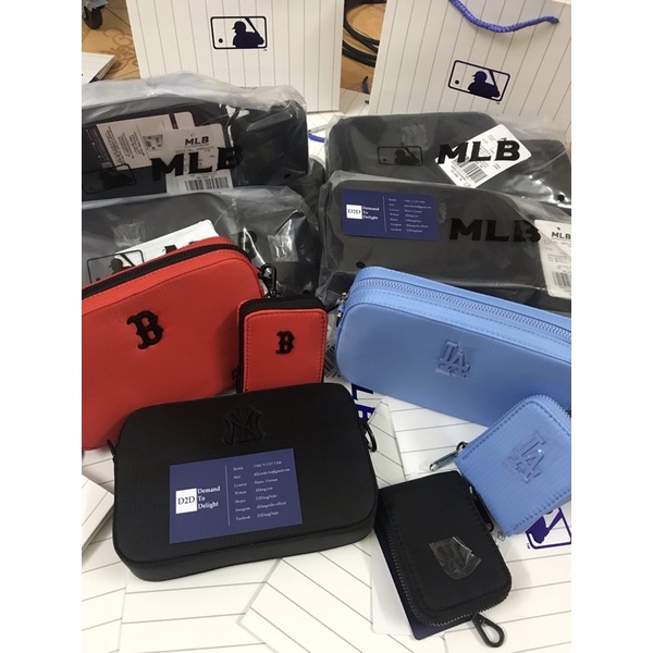 🔥 Túi MLB Đeo Chéo Logo Nổi 3 Màu Cá Tính Siêu Hot Hit Unisex  🔥