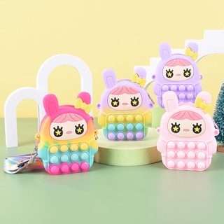 Túi pop it cho bé gái giá rẻ đeo chéo giảm căng thẳng bóp bong bóng hình thỏ xinh dễ thương Fullbaby 025