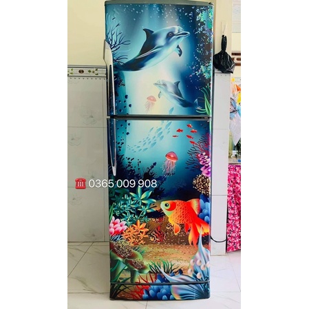 Decal dán tủ lạnh - máy giặt 3D chống nước, sẵn keo, đủ kích cỡ | BigBuy360 - bigbuy360.vn