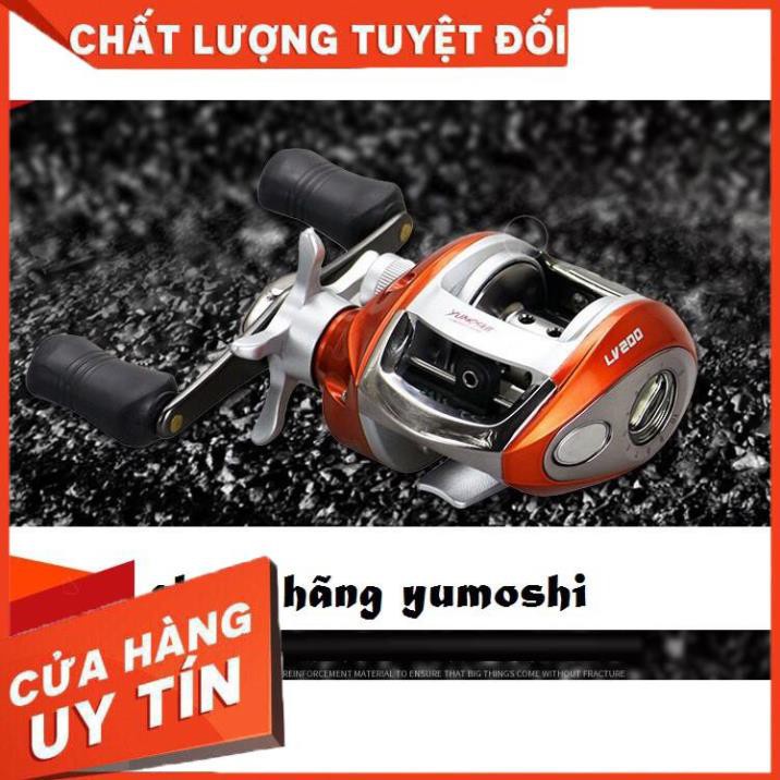 Máy Câu Cá Ngang Tay Trái Tay Phải Yumoshi LV201 LV200 [ HÀN VIP ] Chuyên dùng câu lure sông suối,cá lóc chẽm