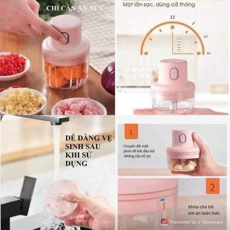 Máy xay thịt Miniphù hợp xay cho bé ăn dặm
