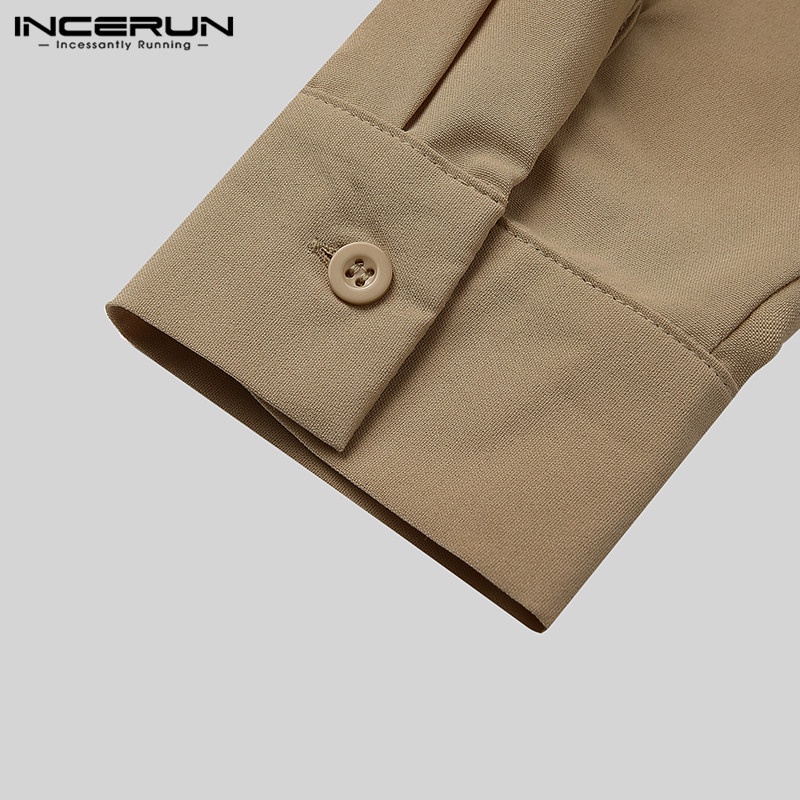 Áo Sơ Mi Nam Dài Tay Cổ Chữ V Cài Nút Thời Trang